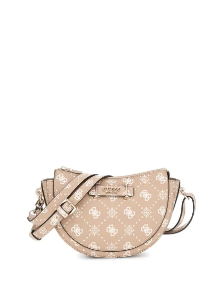 GUESS Válltáska Guess Sac BandouliÃ¨re Silia Girlfriend Sat Biscotti Logo rózsaszín