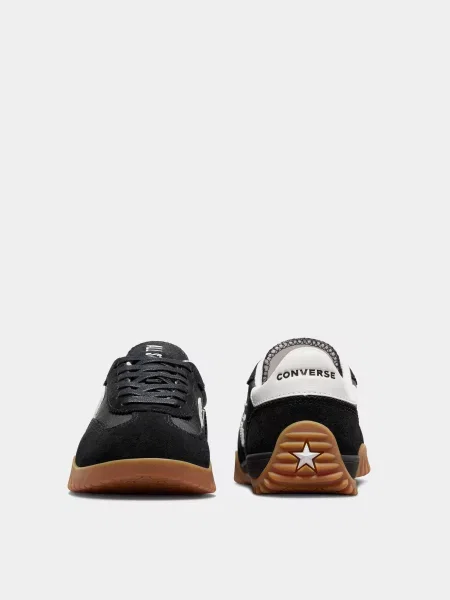 Кожаные повседневные кроссовки Converse для бега черные