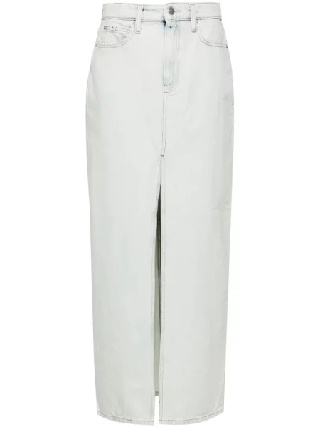 Spódnica jeansowa Calvin Klein Jeans do kolan niebieska