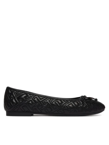 Balerini Tommy Hilfiger Th Quilted Ballerina negru
