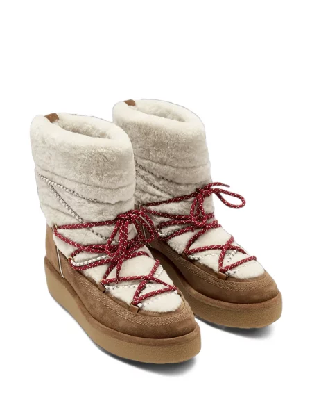 Botine Veronica Beard din piele de oaie maro