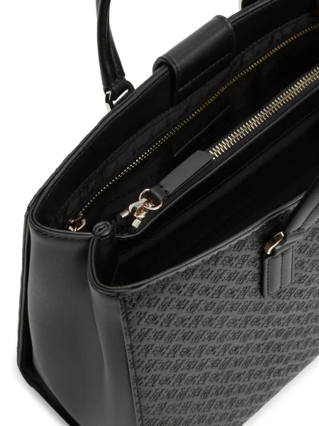 Tommy Hilfiger Kabelka Th Daily Satchel Mono čierna