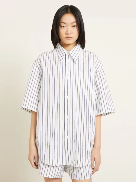 Ami Paris Bluzka Oversize weiss biała