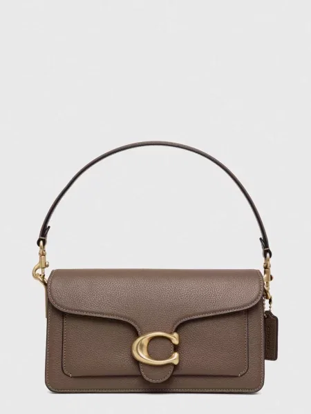Torebka skórzana Coach skórzana brązowa