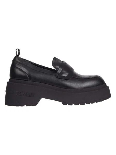 Kožené mokasíny Tommy Jeans TJW AVA LOAFER čierna