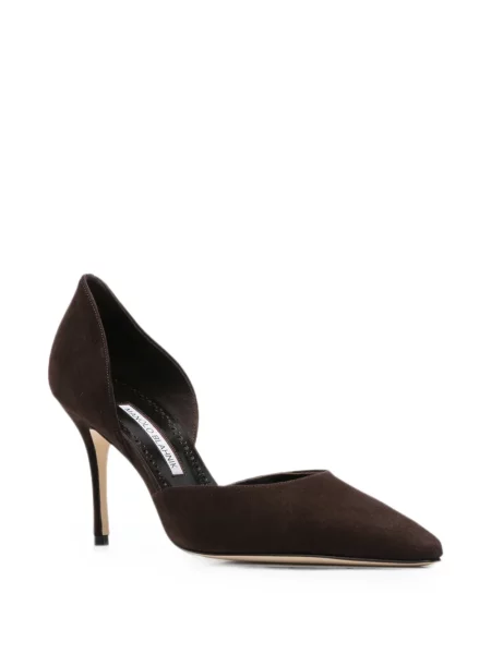 Pantofi cu toc Manolo Blahnik maro