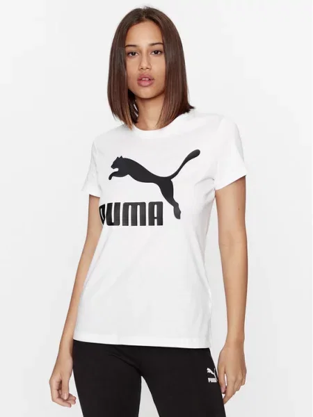 Классическая футболка Puma с лого белая