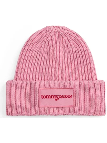 Čiapka Tommy Jeans ružová