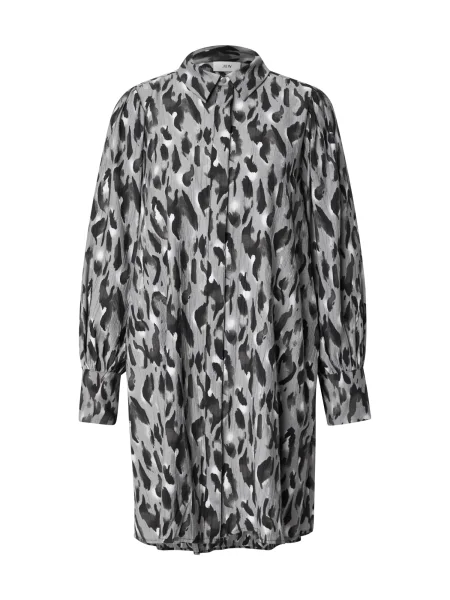 JDY Rochie tip bluză gri / gri deschis / negru alb