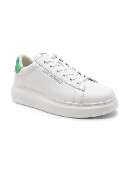 Karl Lagerfeld Bőr tornacipő KAPRI NFT KOUNTER LO LACE fehér