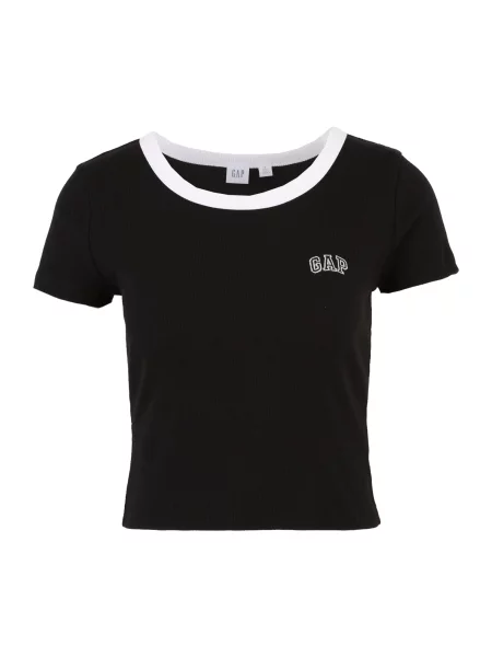 Gap Petite Tricou negru alb
