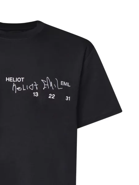 Μπλούζα Heliot Emil με σχέδιο μαύρο