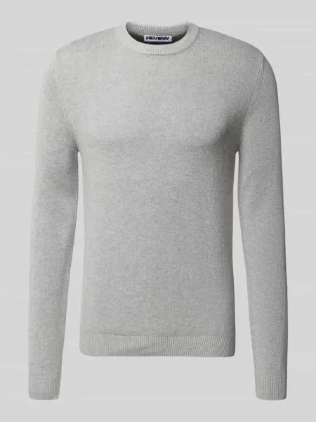 Sweter z dzianiny z okrągłym dekoltem Review