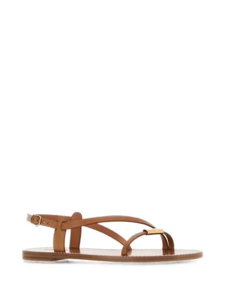 Sandale Chloé din piele maro