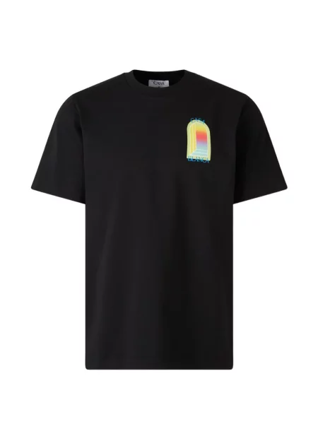 Tricou Casablanca cu imagine scurt negru