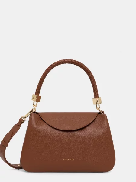 Coccinelle crossbody kabelka dámska kožená hnedá