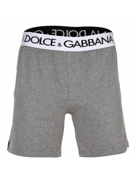 DOLCE & GABBANA Boxeralsók szürke / fekete fehér