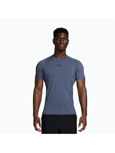 Tricou de antrenament pentru bărbați Nike Pro Training Dri-Fit diffused blue/black negru