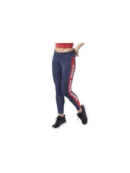 Legginsy treningowe Reebok Linear Logo szare