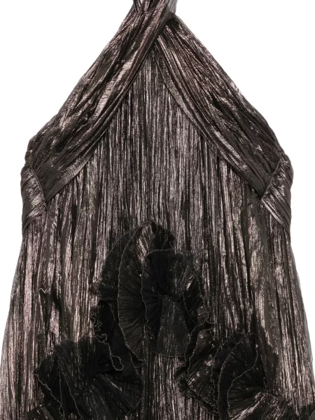 Rochie maxi Maria Lucia Hohan cu volane maro