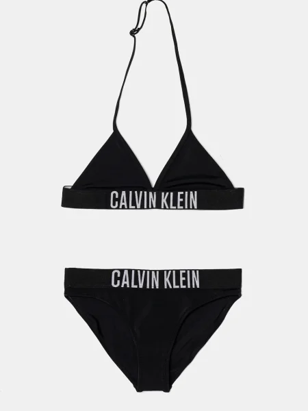 Calvin Klein Jeans kétrészes gyerek fürdőruha fekete