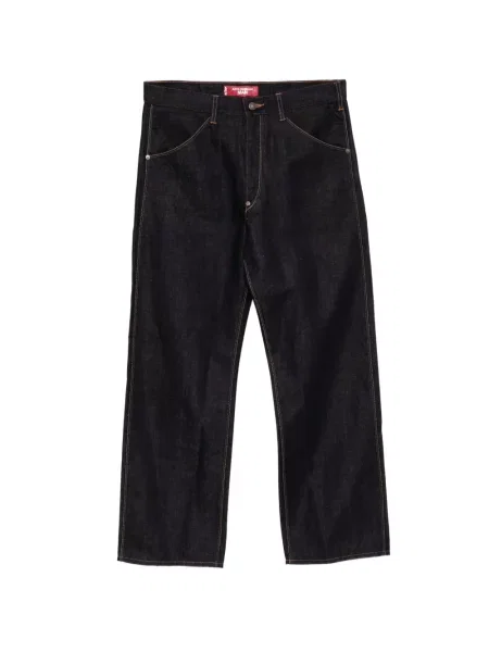 Blugi Junya Watanabe Man din jacard albastru
