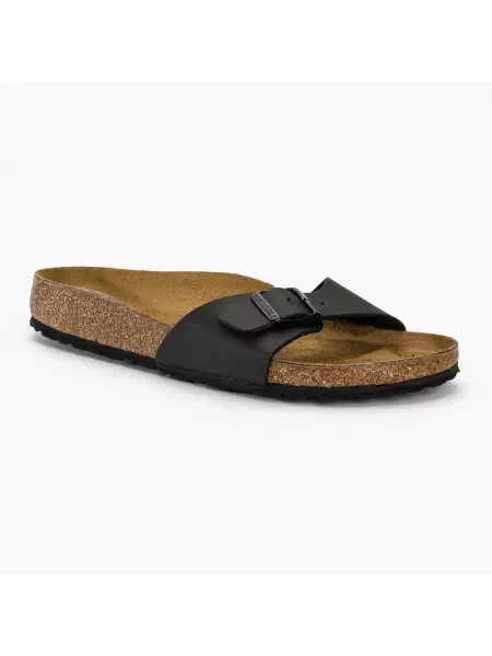Klapki Birkenstock zamszowe wsuwane czarne