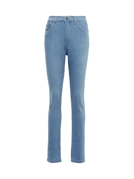 Blugi skinny Y/project cu talie înaltă albastru