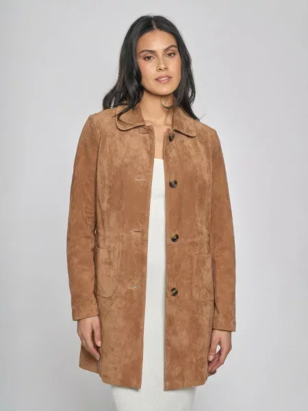 FREAKY NATION Prehoden plašč Lederjacke rjava