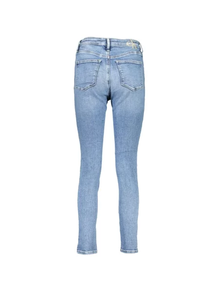 Skinny jeansy skinny Calvin Klein Jeans niebieskie