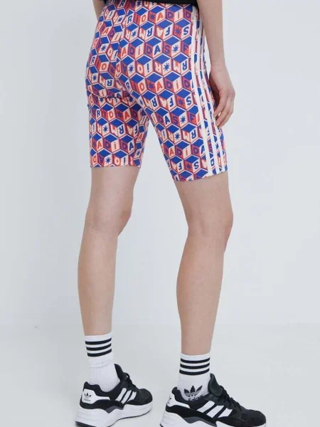 Kraťasy adidas FARM vzorované high waist