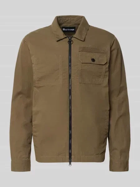 Kurtka koszulowa o kroju regular fit z czystej bawełny model CRAIL WAX' Barbour beżowa