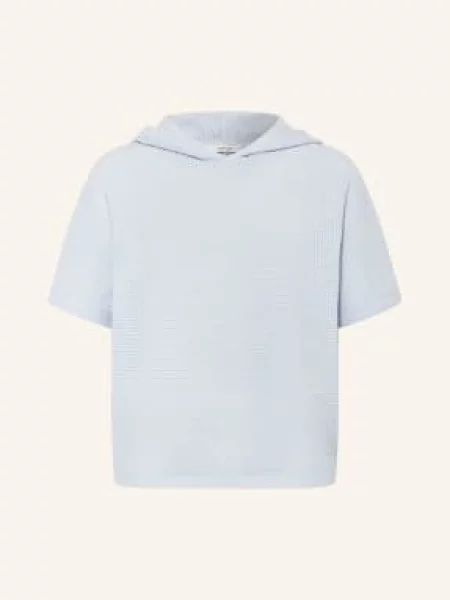 Opus Bluza Z Kapturem Z Dzianiny Gikaria blau