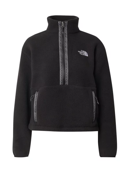 THE NORTH FACE Pulover FLEESKI negru alb