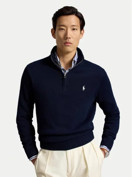 Polo Ralph Lauren Sweter Granatowy niebieski