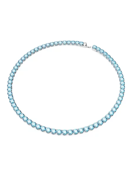 Naszyjnik Swarovski do tenisa szary