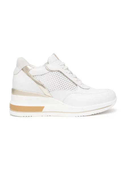 Sneakersy Nerogiardini skórzane białe