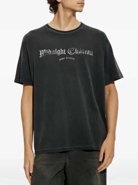 Tricou Duke & Dexter cu imagine negru