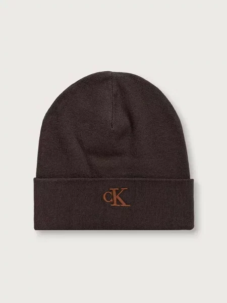 Czapka Calvin Klein brązowa