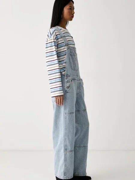 Levi's ogrodniczki jeansowe UTILITY OVERALL niebieski