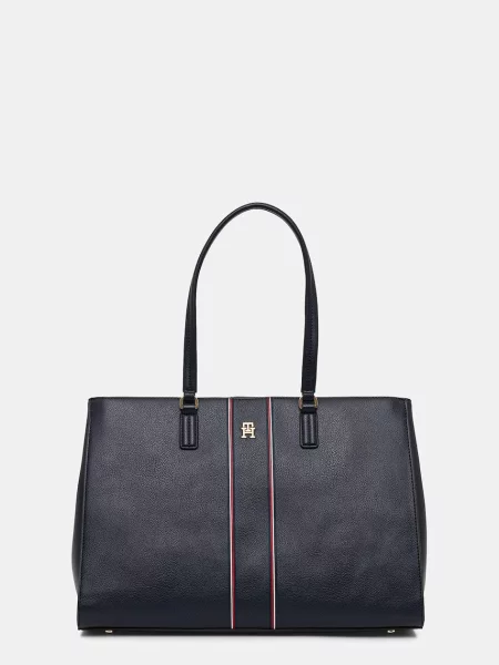 Tommy Hilfiger geantă pentru femei cu imitație de piele albastru