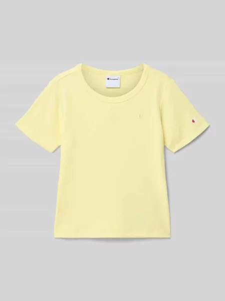 T-shirt w kroju regular fit z haftowanym logo Champion