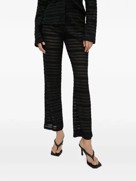 Prugaste hlače Résumé crna