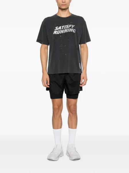 Tricou Satisfy zdrențuiți negru