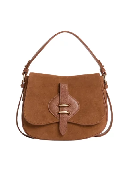 Torebka Coccinelle zamszowa brązowa