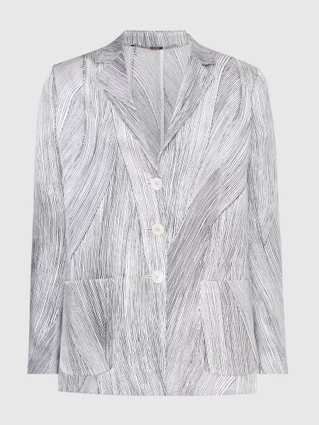 Жакет з шовку Kiton білий