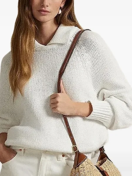 Ochelari de soare Polo Ralph Lauren din piele de căprioară cu imagine de costum albastru