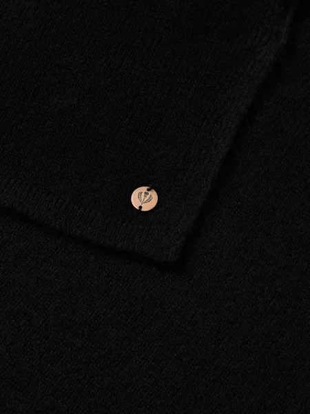 Szal z detalem z logo Fraas czarna