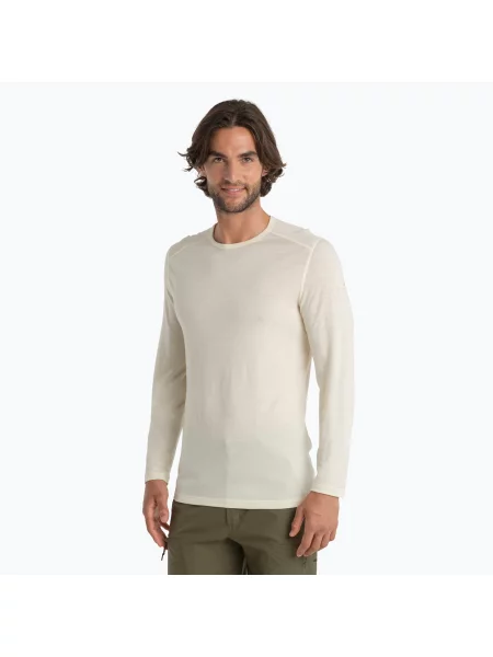 Longsleeve termoaktywny icebreaker Oasis Crewe undyed beżowa