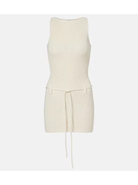 Rochie Aya Muse de mătase alb